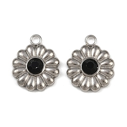 Реактивный Самолет 304 прелести нержавеющей стали, со стразами, цветочный шарм, струя, 14.5x11.5x3.5 мм, отверстие : 1.8 мм