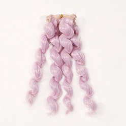 Thistle Imitated Mohair Long Curly Hairstyle Doll Wig Hair, for DIY Girl BJD Makings Accessories, Thistle, 5.91~39.37 inch(150~1000mm)