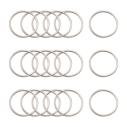 Stainless Steel Color 304 Stainless Steel Linking Ring, Ring, Stainless Steel Color, 12x0.8~1mm