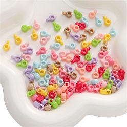 (52) Непрозрачная лаванда 20шт. акриловые трубчатые держатели, разноцветные, 9x4 мм, отверстие : 2 мм