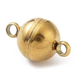 Золотой Ионное покрытие (ip) 304 магнитные застежки из нержавеющей стали с петлями, золотые, 13.5x8 мм, отверстие : 1 мм