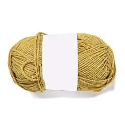 Goldenrod Milk Cotton Knitting Acrylic Fiber Yarn, 4-Ply Crochet Yarn, Punch Needle Yarn, Goldenrod, 2mm