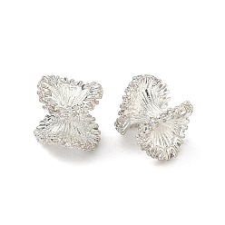 Серебро Латунные прозрачные бусины из кубического циркония, без кадмия и без свинца, стойки покрытие, долговечный, двойной расширяющийся, серебряные, 10x10.5 мм, отверстие : 1.8 мм