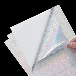 Разноцветный Голографические лазерные самоклеящиеся наклейки для домашних животных, листы с наклейками цвета радуги для художественных промыслов своими руками, скрапбукинга, красочный, 297x210 мм