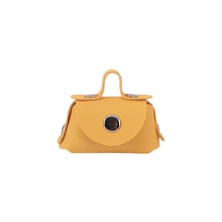 Gold Mini Plastic Doll Handbag, for Doll Girls Accessory Bag, Gold, 60x50x25mm