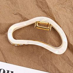 Гейнсборо Заколки для волос из сплава полых облаков и ацетата целлюлозы, аксессуары для волос для женщин и девочек, светло-серые, 61x35x30 мм