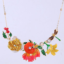 3# Boho Chic Floral Necklace for Women - Delicate and Sweet Nature-Inspired Jewelry Piece