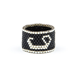 MI-R180050 Fashion Ring Boho Style Miyuki Rice Beads Handwoven Jewelry