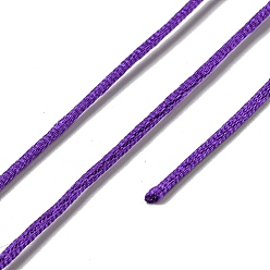 Violet Bleu Fil à broder en polyester, fils de point de croix, bleu violet, 1.5mm, 20 m / bundle