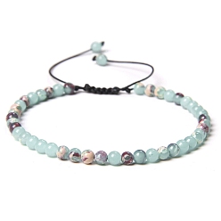 Шушан Камень Регулируемый женский браслет из бисера с камнями шоушань, с простым и универсальным плетением из бисера, показать на картинке