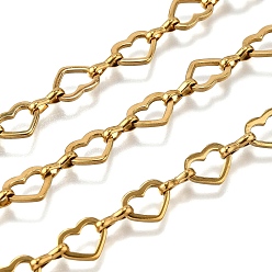 Настоящее золото 18K Ионное покрытие (ip) 304 цепи сердцевины из нержавеющей стали, несварные, реальный 18 k позолоченный, 9.5x7.5x1 мм