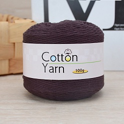 Coconut Brown Cotton Yarn, for DIY Crochet Crafts, Coconut Brown, 2.5~3mm