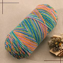 Colorful 5-Ply Milk Cotton Knitting Acrylic Fiber Yarn, for Weaving, Knitting & Crochet, Colorful, 2.5mm