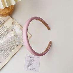 Purple cortical headband Простой и элегантный кожаный ободок для женщин с высоким лбом, нескользящая заколка для волос, шикарные аксессуары для волос