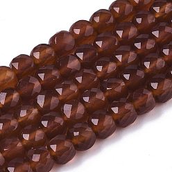 Carnelian Natural Carnelian Beads Strands, Faceted, Cube, 5~5.5x5~5.5x5~5.5mm, Hole: 1.2mm, about 72pcs/strand, 14.96 inch(38cm)