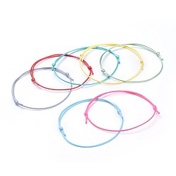 Mixed Color Eco-Friendly Korean Waxed Polyester Cord Bracelet Making, Mixed Color, 10-5/8 inch~11 inch(27~28cm), 1mm