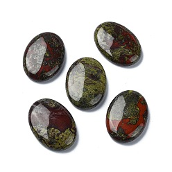 Dragon Blood Natural Dragon Blood Cabochons, Oval, 35x25x7mm