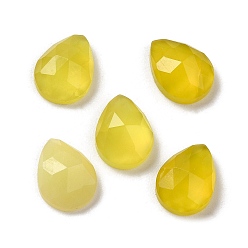 Нефрит Кабошоны из натурального корейского нефрита, слеза, граненые, 6x8x3 мм