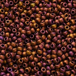 (514F) High Metallic Frost Copper Twilight Тохо 11/0 круглые бусины, японский бисер, матовое никелирование, (514 f) высокий металлический иней, медные сумерки, 2.2 мм, отверстие : 0.8 мм, Около 5555 шт / 50 г