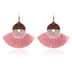 Light pink Bohemian Style Tassel Earrings Fashion Retro Statement Jewelry HY-6776-1