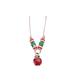 Necklace 10 Colorful Christmas Tree & Santa Claus Bracelet and Necklace Set for Kids