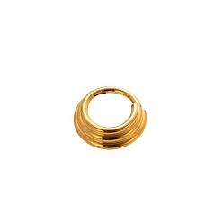 Золотой 316l хирургическая нержавеющая сталь 3-кольца для носа в форме кольца, золотые, 8 мм
