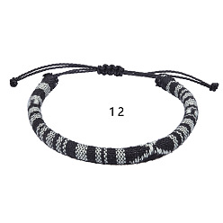 12 Bohemian Ethnic Style Handmade Braided Bracelet for Teens Colorful Surfing Friendship Bracelet
