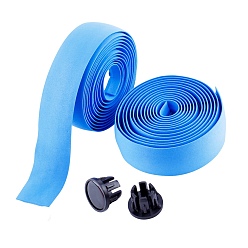 Dodger Blue EVA Non-slip Band, Plastic Plug, Bicycle Accessories, Dodger Blue, 29x3mm 2m/roll, 2rolls/set