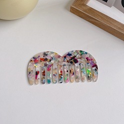 11# suit Anti-Static Wide-Tooth Marble Hair Comb for European and American Acetate Sheets