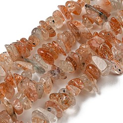 Other Quartz Natural Quartz Chip Beads Strands, 5~13x4~11x1.5~8mm, Hole: 0.6mm, 31.65''(80.4cm)
