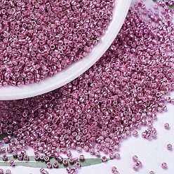 (DB0420) Гальванический Темно-коралловый Бусины miyuki delica, цилиндр, японский бисер, 11/0, (дБ 0420) оцинкованный темный коралл, 1.3x1.6 мм, отверстие : 0.8 мм, Около 2000 шт / 10 г