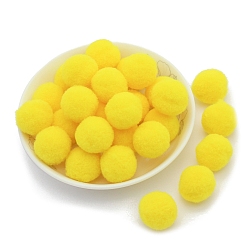 Yellow Polyester Ball, Costume Accessories, Clothing Accessories, Round, Yellow, 10mm, 288pcs/bag