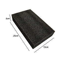 Black Rectangle Needle Felting Foam Pad, for Needle Felting Supplies, Craft Tools, Needle Felting Base, Black, 250x150x50mm