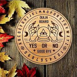 Palm Деревянная маятниковая доска, биолокация гадальная доска, для колдовства принадлежности для викканского алтаря, плоско-круглые, ладонь, 150x50 мм