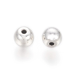 Antique Silver Tibetan Style Alloy Round Beads, Cadmium Free & Lead Free, Antique Silver, 6mm, Hole: 1.5mm, about 1690pcs/1000g