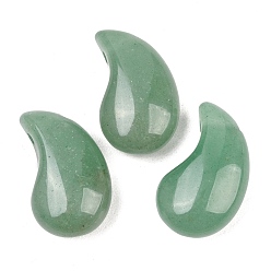 Зеленый Авантюрин Естественный зеленый авантюрин подвески, прелести магатама, 28.5~29x17.5x11~12 мм, отверстие : 2~3 мм