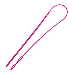 Deep Pink Plastic Drawstring Threader, Thread Drawstring Replacement Tool, for Wool Yarn Ribbon Elastic Tape, Deep Pink, 580mm