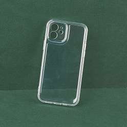Clear Transparent DIY Blank Silicone Smartphone Case, Fit for iPhone12, For DIY Epoxy Resin Pouring Phone Case, Clear, 14.67x7.15x0.74cm