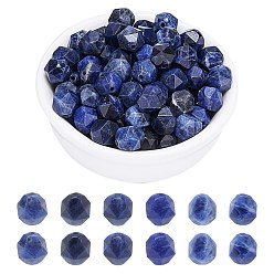 Sodalite ARRICRAFT Natural Brazil Sodalite Beads Strands, Star Cut Round Beads, Faceted, 7~8x8mm, Hole: 1.2mm, about 44pcs/strand, 14.76 inch(37.5cm), 2strands/box