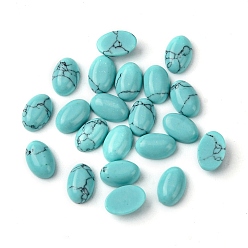 Synthetic Turquoise Synthetic Turquoise Cabochons, Oval, 6x4x2~2.5mm