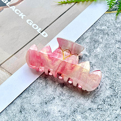 Camellia Acrylic Large Claw Hair Clips, for Girls Women Thick Hair, Camellia, 90mm