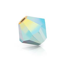 40010 20000 Black Diamond AB 2x Хрустальные бусины preciosa®, чешский хрусталь, биконус(451 69 302 рондель), 40010 20000 черный ромб ab 2x, 4 мм, отверстие : 0.8 мм