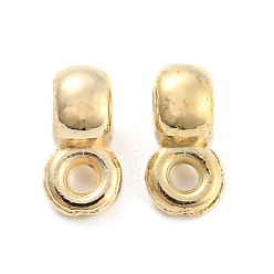 Золотой Поручни из пластиковой трубы ccb, петля под залог, рондель, золотые, 7x3.5x4 мм, отверстие : 1 мм, внутренний диаметр: 2 мм