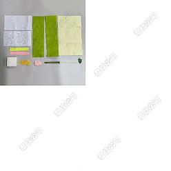 Белый 1комплект нетканого материала, цветок, белые, 321x175x0.6 мм, отверстие : 4.5 мм