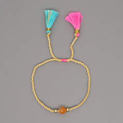 B-B190051D Natural Gemstone Yoga Bracelet Ethnic Style Turquoise Beaded Bracelet for Men and Women.