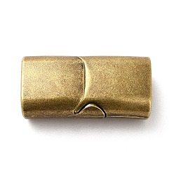 Antique Bronze Ion Plating(IP) 304 Stainless Steel Magnetic Slide Lock Clasps, Rectangle, Antique Bronze, 24.5x12x7.5mm, Hole: 10.5x5mm