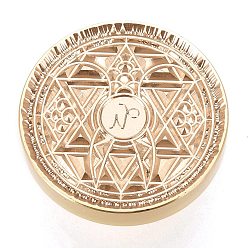 Capricorn Brass Wax Sealing Stamp, with Rosewood Handle for Post Decoration DIY Card Making, Twelve Constellations, Capricorn, 89.5x25.5mm