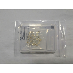 Золотой 925 орехи из стерлингового серебра, с печатью 925, золотые, 5.5x4 мм, отверстие : 0.8 мм, 10 пар / коробка