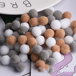 Gray DIY Doll Craft Polyester High-elastic Pom Pom Ball, RoundDecorations, Gray, 1.5cm
