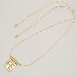 MI-N23030601A Gold Cross Pendant Necklace with Fine Chain - European and American Style, Handmade.